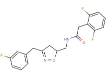 2-(2,6-difluorophenyl)-N-{[3-(3-fluorobenzyl)-4,5-dihydro-5-isoxazolyl]methyl}acetamide