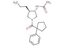 N-{(3S*,4R*)-1-[(1-phenylcyclopentyl)carbonyl]-4-propyl-3-pyrrolidinyl}acetamide