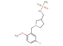 N-{[1-(5-fluoro-2-methoxybenzyl)pyrrolidin-3-yl]methyl}methanesulfonamide