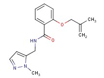 2-[(2-methylprop-2-en-1-yl)oxy]-N-[(1-methyl-1H-pyrazol-5-yl)methyl]benzamide