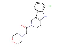 6-chloro-2-(4-morpholinylacetyl)-2,3,4,5-tetrahydro-1H-pyrido[4,3-b]indole