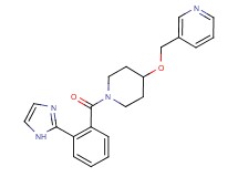 3-[({1-[2-(1H-imidazol-2-yl)benzoyl]-4-piperidinyl}oxy)methyl]pyridine
