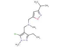 1-(5-chloro-3-ethyl-1-methyl-1H-pyrazol-4-yl)-N-[(3-isopropylisoxazol-5-yl)methyl]-N-methylmethanamine