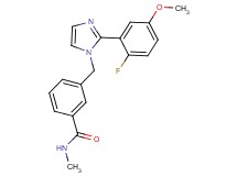 3-{[2-(2-fluoro-5-methoxyphenyl)-1H-imidazol-1-yl]methyl}-N-methylbenzamide