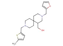 {3-(2-furylmethyl)-9-[(5-methyl-2-thienyl)methyl]-3,9-diazaspiro[5.5]undec-1-yl}methanol