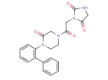 3-{2-[4-(2-biphenylyl)-3-oxo-1-piperazinyl]-2-oxoethyl}-2,4-imidazolidinedione