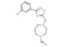 4-{[3-(3-chlorophenyl)-1,2,4-oxadiazol-5-yl]methyl}-1,4-diazepane-1-carbaldehyde