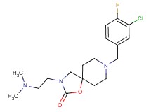 8-(3-chloro-4-fluorobenzyl)-3-[2-(dimethylamino)ethyl]-1-oxa-3,8-diazaspiro[4.5]decan-2-one