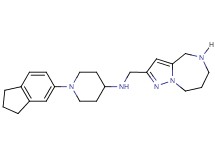 1-(2,3-dihydro-1H-inden-5-yl)-N-(5,6,7,8-tetrahydro-4H-pyrazolo[1,5-a][1,4]diazepin-2-ylmethyl)-4-piperidinamine dihydrochloride
