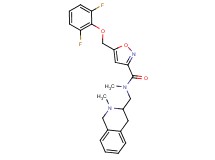 5-[(2,6-difluorophenoxy)methyl]-N-methyl-N-[(2-methyl-1,2,3,4-tetrahydro-3-isoquinolinyl)methyl]-3-isoxazolecarboxamide