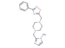 1-[(1-methyl-1H-imidazol-2-yl)methyl]-4-[(3-phenyl-1,2,4-oxadiazol-5-yl)methyl]piperazine