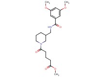 methyl 5-(3-{[(3,5-dimethoxybenzoyl)amino]methyl}-1-piperidinyl)-5-oxopentanoate