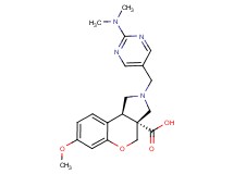 (3aR*,9bR*)-2-{[2-(dimethylamino)pyrimidin-5-yl]methyl}-7-methoxy-1,2,3,9b-tetrahydrochromeno[3,4-c]pyrrole-3a(4H)-carboxylic acid