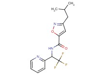 3-isobutyl-N-[2,2,2-trifluoro-1-(2-pyridinyl)ethyl]-5-isoxazolecarboxamide