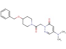 2-{2-[4-(benzyloxy)piperidin-1-yl]-2-oxoethyl}-5-(dimethylamino)pyridazin-3(2H)-one
