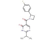 5-{[2-(4-fluorophenyl)azetidin-1-yl]carbonyl}-2-isopropylpyrimidin-4(3H)-one