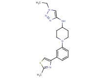 N-(1-ethyl-1H-1,2,3-triazol-4-yl)-1-[3-(2-methyl-1,3-thiazol-4-yl)phenyl]-4-piperidinamine
