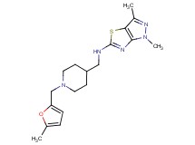 1,3-dimethyl-N-({1-[(5-methyl-2-furyl)methyl]piperidin-4-yl}methyl)-1H-pyrazolo[3,4-d][1,3]thiazol-5-amine