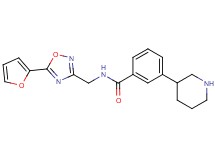N-{[5-(2-furyl)-1,2,4-oxadiazol-3-yl]methyl}-3-piperidin-3-ylbenzamide
