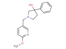 1-[(6-methoxypyridin-3-yl)methyl]-3-phenylpyrrolidin-3-ol