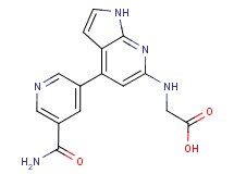 ({4-[5-(aminocarbonyl)pyridin-3-yl]-1H-pyrrolo[2,3-b]pyridin-6-yl}amino)acetic acid