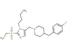 1-{[1-butyl-2-(ethylsulfonyl)-1H-imidazol-5-yl]methyl}-4-(4-fluorobenzyl)piperidine