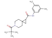 N-(3,5-dimethylphenyl)-6-(2,2-dimethylpropanoyl)-6-azaspiro[2.5]octane-1-carboxamide