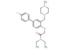 N,N-diethyl-2-({4'-fluoro-3-[(4-methyl-1-piperazinyl)methyl]-4-biphenylyl}oxy)acetamide
