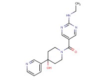 1-{[2-(ethylamino)-5-pyrimidinyl]carbonyl}-4-(3-pyridinyl)-4-piperidinol