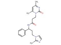 3-(4,6-dimethyl-2-oxopyrimidin-1(2H)-yl)-N-[3-(2-methyl-1H-imidazol-1-yl)-1-phenylpropyl]propanamide