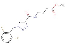 methyl 4-({[1-(2,6-difluorobenzyl)-1H-1,2,3-triazol-4-yl]carbonyl}amino)butanoate