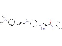 1-[cis-4-({(2E)-3-[4-(dimethylamino)phenyl]-2-propen-1-yl}amino)cyclohexyl]-N-isopropyl-1H-1,2,3-triazole-4-carboxamide