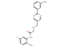 N-(5-fluoro-2-methylphenyl)-2-({[2-(3-methylphenyl)pyrimidin-5-yl]methyl}amino)acetamide