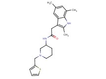 N-[1-(2-thienylmethyl)-3-piperidinyl]-2-(2,5,7-trimethyl-1H-indol-3-yl)acetamide