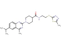 1-(6-isopropyl-4-methyl-2-quinazolinyl)-N-{2-[(5-methyl-1,3,4-thiadiazol-2-yl)thio]ethyl}-4-piperidinecarboxamide