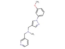 1-[1-(3-methoxyphenyl)-1H-pyrazol-4-yl]-N-methyl-N-(3-pyridinylmethyl)methanamine
