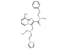 3-({ethyl[2-(1H-pyrazol-1-yl)ethyl]amino}methyl)-N,8-dimethyl-N-(2-phenylethyl)imidazo[1,2-a]pyridine-2-carboxamide