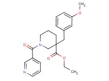 ethyl 3-(3-methoxybenzyl)-1-(3-pyridinylcarbonyl)-3-piperidinecarboxylate