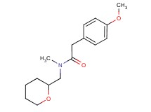2-(4-methoxyphenyl)-N-methyl-N-(tetrahydro-2H-pyran-2-ylmethyl)acetamide