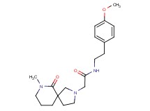 N-[2-(4-methoxyphenyl)ethyl]-2-(7-methyl-6-oxo-2,7-diazaspiro[4.5]dec-2-yl)acetamide