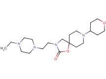 3-[2-(4-ethylpiperazin-1-yl)ethyl]-8-(tetrahydro-2H-pyran-4-yl)-1-oxa-3,8-diazaspiro[4.5]decan-2-one