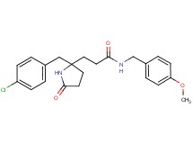 3-[2-(4-chlorobenzyl)-5-oxo-2-pyrrolidinyl]-N-(4-methoxybenzyl)propanamide