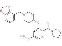 1-(1,3-benzodioxol-4-ylmethyl)-4-[5-methoxy-2-(1-pyrrolidinylcarbonyl)phenoxy]piperidine
