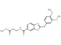 methyl N-{[2-(3,4-dimethoxybenzyl)-1,3-benzoxazol-6-yl]carbonyl}-beta-alaninate