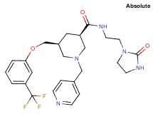 (3R,5S)-N-[2-(2-oxo-1-imidazolidinyl)ethyl]-1-(4-pyridinylmethyl)-5-{[3-(trifluoromethyl)phenoxy]methyl}-3-piperidinecarboxamide