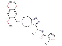 2-methyl-N-{1-[7-(2,4,5-trimethoxybenzyl)-6,7,8,9-tetrahydro-5H-[1,2,4]triazolo[4,3-d][1,4]diazepin-3-yl]ethyl}-3-furamide