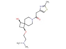 (1R*,3S*)-3-[2-(dimethylamino)ethoxy]-7-[(2-methyl-1,3-thiazol-4-yl)acetyl]-7-azaspiro[3.5]nonan-1-ol