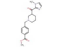 methyl 4-({3-[(1-methyl-1H-imidazol-2-yl)carbonyl]-1-piperidinyl}methyl)benzoate