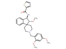 N-[(2R*,3R*)-1'-(2,4-dimethoxybenzyl)-2-methoxy-2,3-dihydrospiro[indene-1,4'-piperidin]-3-yl]-2-thiophenecarboxamide
