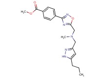 methyl 4-[5-({methyl[(5-propyl-1H-pyrazol-3-yl)methyl]amino}methyl)-1,2,4-oxadiazol-3-yl]benzoate